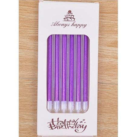 6 pcs/lot long pencil cake candle safe flames smokeless kids birthday party wedding cake candle(351L) - Image 11