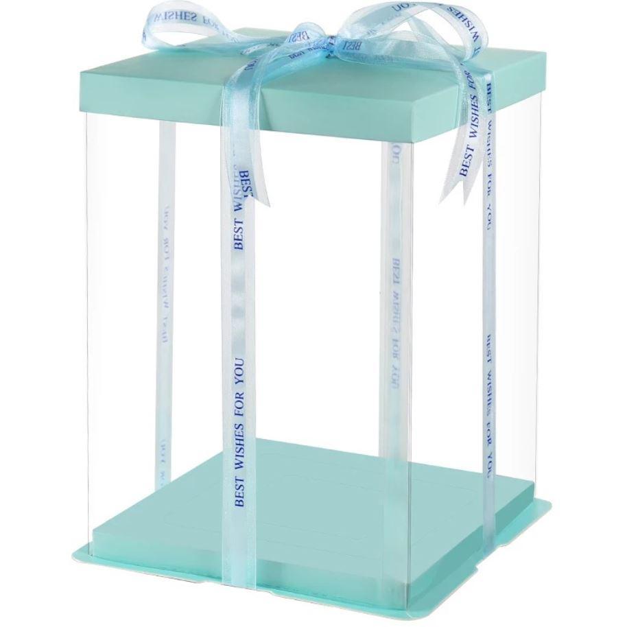 4/6/8/10/12inch Square Cake Box Child Birthday Cake Gift Packaging Toy rose bear flower gift box Transparent pack(908L) - Image 13