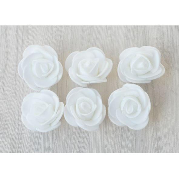 12pcs 3.5cm Mini PE Foam Rose Heads Artificial Silk Flowers for Home Garden DIY Pompom Wreaths Wedding 泡沫玫瑰花(847L) - Image 14