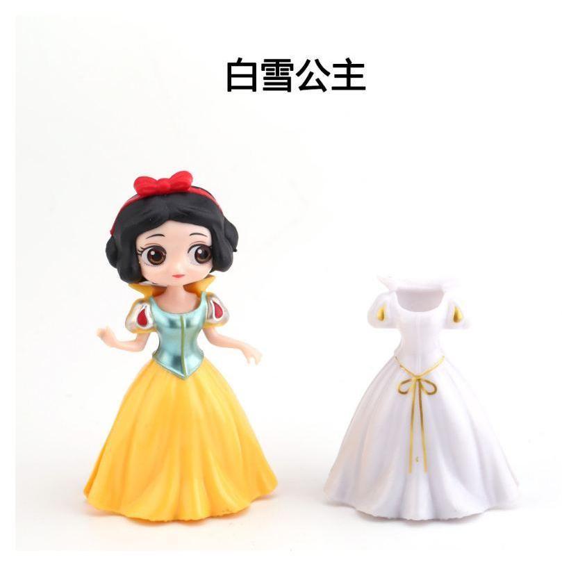 1set Disney Princess toys dolls frozen Elsa Anna Snow White Bella Magic clip Dress clothes change Figures Dolls (875L) - Image 17