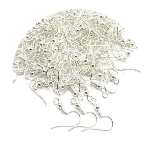 10pcs 925 Sterling Silver Gold KC Gold DIY Earring Hooks Ball Jewelry Accessory Ear Wire(1904L) - Image 8