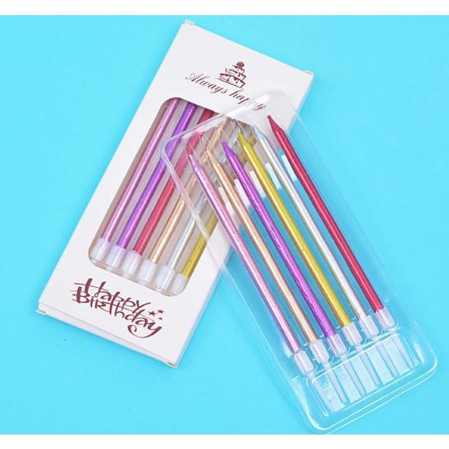 6 pcs/lot long pencil cake candle safe flames smokeless kids birthday party wedding cake candle(351L) - Image 2