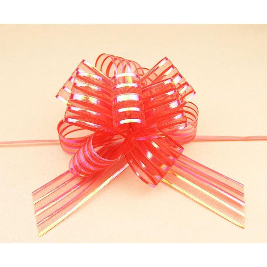1pcs 5cm Lace Ribbon Christmas Gift Wrap Pull Bows Gift Ribbons Happy New Year Birthday Party Wedding Car Decor(472L) - Image 14