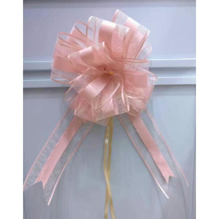 1pcs 65mm large Pull Bow ribbon for bouquet flower Gift Packing Wedding Car Party Decoration(712L) - Image 17