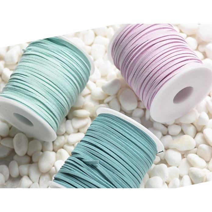 5/10yards 2mm Thread Tassel Bouquet Packing Material Rope Multi-colors Flat Faux Suede Korean Leather Cord彩色韩国绒皮绳(1574L) - Image 4