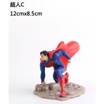 DC Animation Figure Superman PVC Doll Model Cake Decoration Life Decoration Toy Birthday Gifts 实心超人装饰摆件装饰超人玩偶(1645L) - Image 4