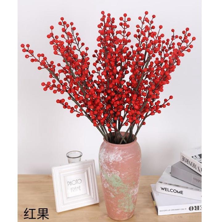 Fortune Fruit Artificial Flowers for Wedding DIY Home Decoration Christmas Valentine's Day Easter Garden Outdoor(1639L) - Image 2