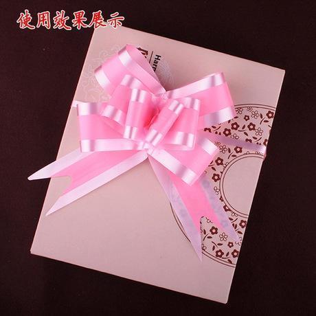 5pcs/bag 50# Colors Organza Pull Bows Ribbon Wedding Centerpieces Wedding Car Decoration Gift Packaging Packing(234L) - Image 2