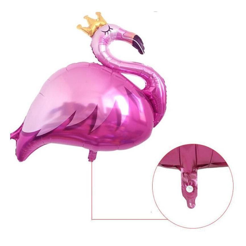 Crown Flamingo Swan Helium Foil Balloon Inflatable Wedding Decoration Balloon Happy Birthday Kids (521L) - Image 2