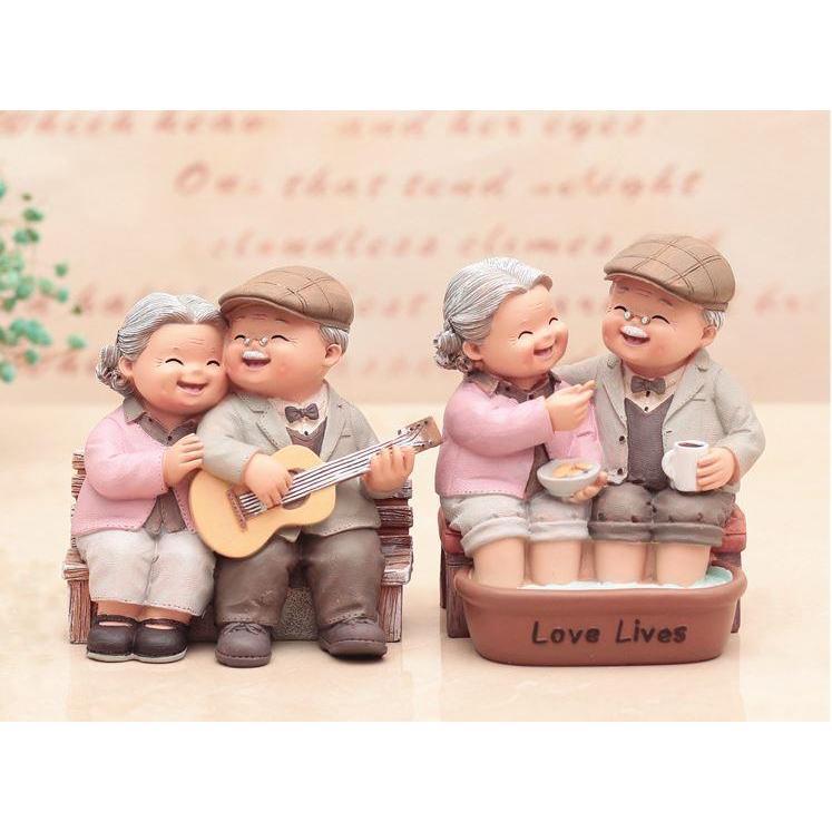 Grandparents Model Ornament Creative Sweety Lovers Couple Ornaments Modern Home Decoration Living Room (1304L) - Image 6