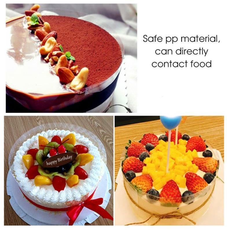 6/8/10/12cm Hard Soft Transparent Paper Clear Mousse Surrounding Edge Wrapping Tape Baking Cake Dessert Collar (1611L) - Image 3