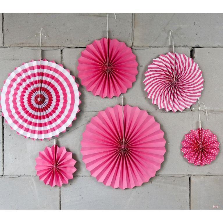 Birthday party paper flower ball paper fan set birthday pull flag party activity(302L) - Image 10