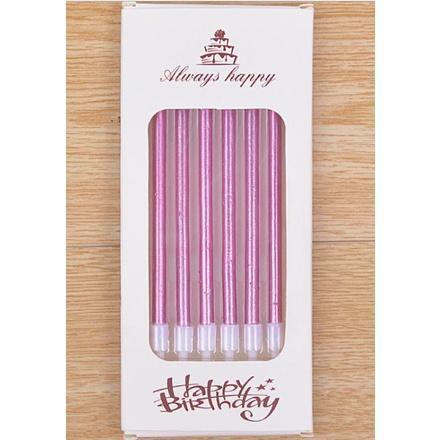 6 pcs/lot long pencil cake candle safe flames smokeless kids birthday party wedding cake candle(351L) - Image 4