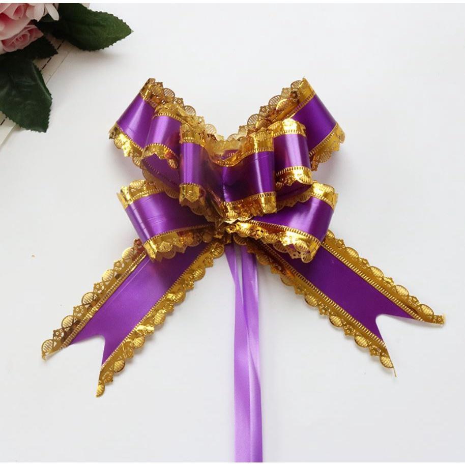 5pcs Pull Bow Ribbons Wedding Birthday Party Decor Birthday Gift Packing Romantic Home Car Decor DIY Pull Flower(704L) - Image 19