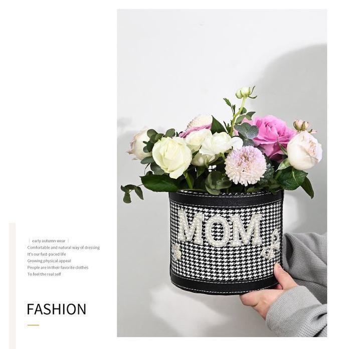 Cloth Lattice Flower fragrance flower packaging diy pearl accessories bouquet packaging material flower (1959L) - Image 2
