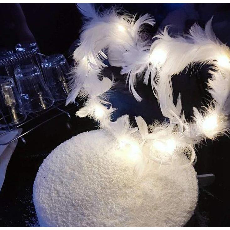 Feather Heart Cake Toppers Cupcake Dessert Topper Birthday Cake Decoration Wedding Festival Party 网红羽毛蛋糕装饰(735L) - Image 3