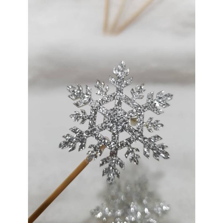 5Pcs Christmas Tree Decoration Wedding Winter Decoration Frozen Party Supply Crystal Snowflake Ornament(1469L) - Image 5