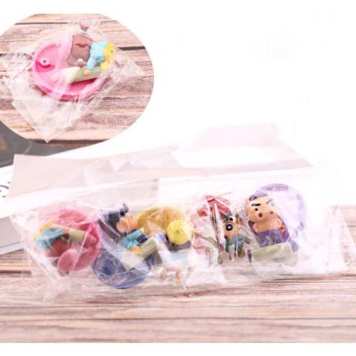 Crayon Shin-Chan Ation Figures Take Crayons Anime Figure Japanese Kawaii Pvc Material Set of 6 Gifts 蜡笔小新6款(1788L) - Image 8