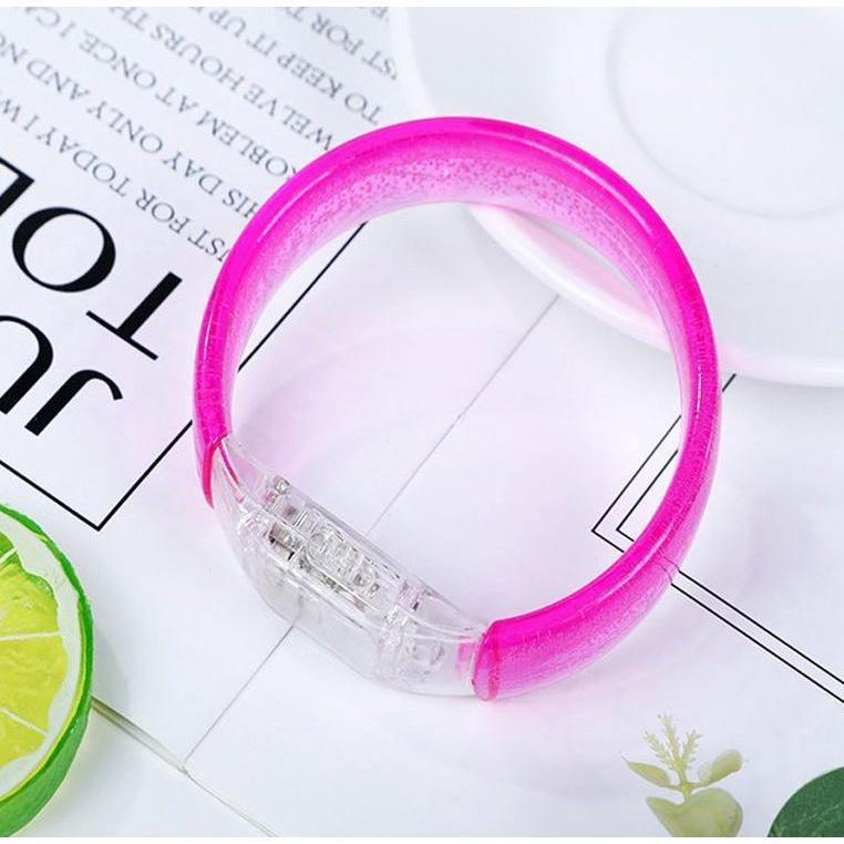 1pcs LED Luminous Bracelet Colorful Neon Flashing Bangle Glow In Dark Party Supplies Wedding Birthday(1897L) - Image 17