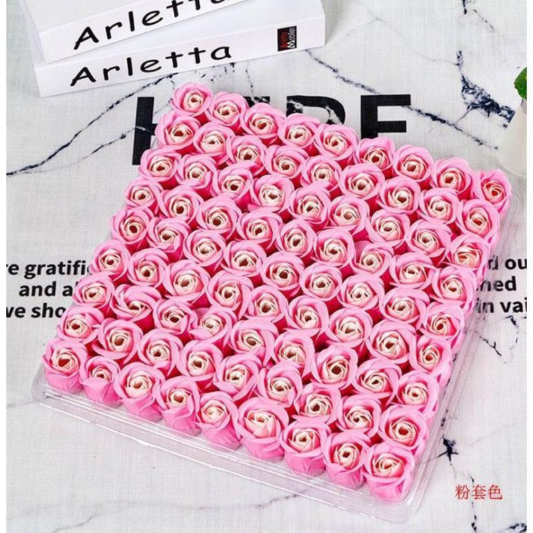 81 Pieces Rose Soap Flower Head Three-layer No Base Rose Soap Flower Head Eternal Flower Simulation Rose (494L) - Image 18