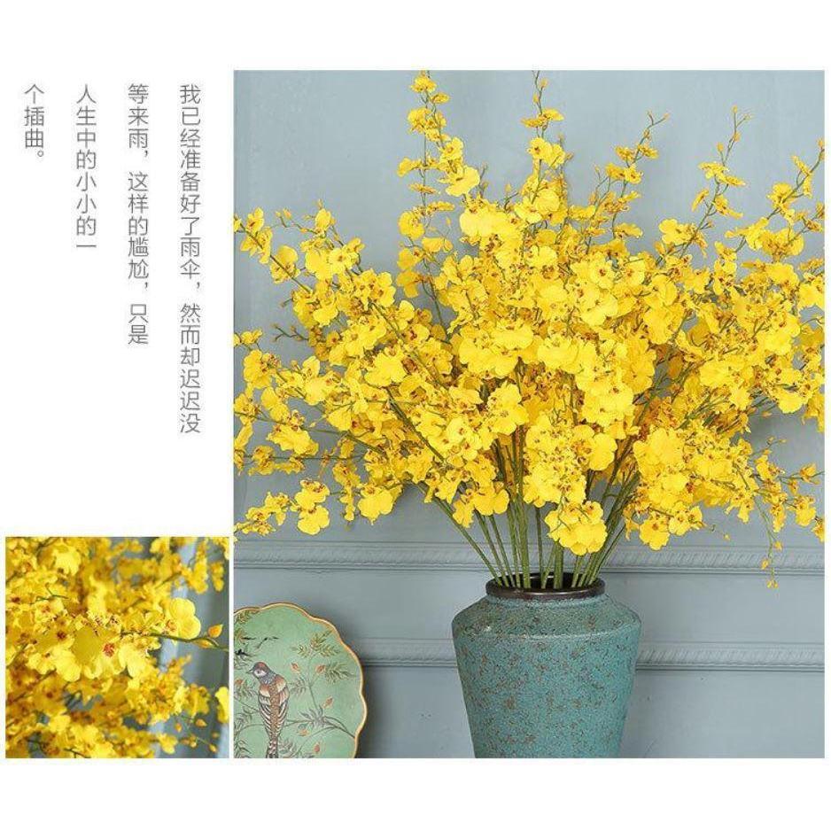 Dancing Lady Orchid silk flower artificial flower oncidium Living room and bedroom decoration (666L) - Image 2