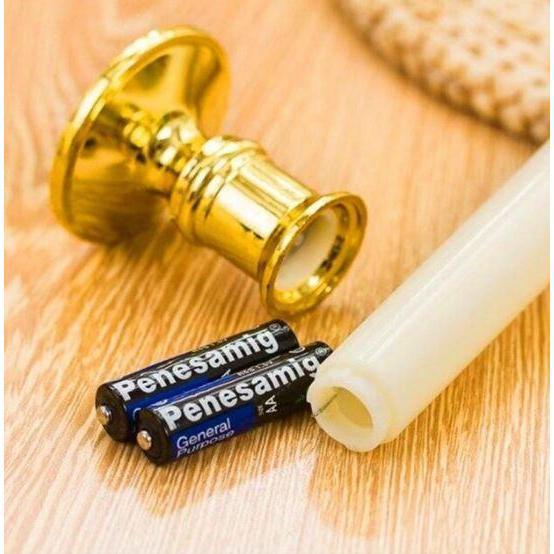 1set Remote Control LED Electronic Swinging Dip Wax Candle Long Rod Candle Remote Control Battery (1097L) - Image 2