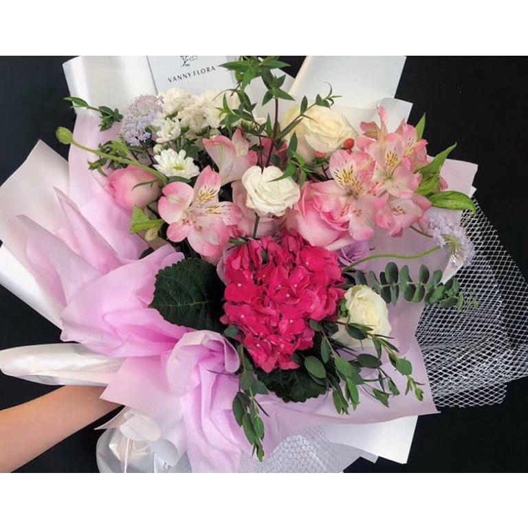 1yard 70cm DIY Flower Gift Decoration Wrapping Packing Crepe Papers Mesh Handmade Materials Jacquard Flowers(1575L) - Image 3