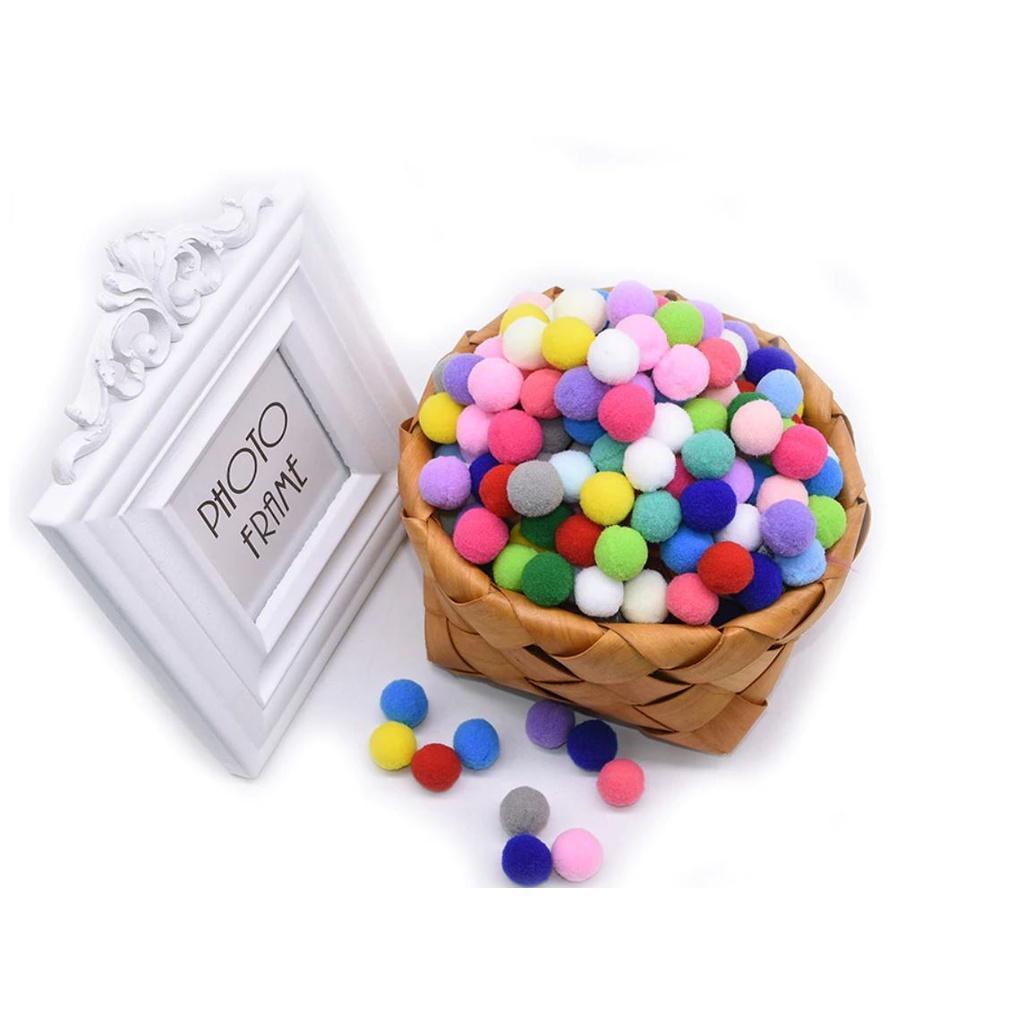 40Pcs 13/15mm Mini Fluffy Soft Pom Poms Pompoms Ball Handmade Kids Toys Wedding Christmas Decor DIY Sewing Craft(1088L) - Image 3