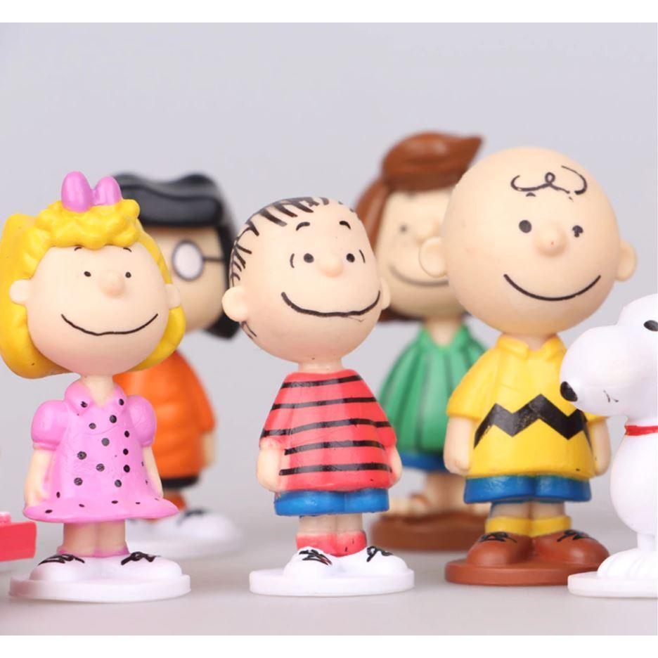 12 Pieces/set Cute Anime Peanut Doll Brown PVC Action Figures(1302L) - Image 5