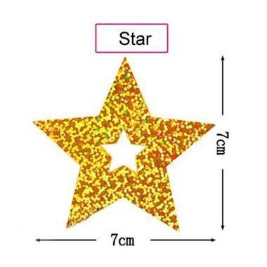 50pcs Balloon Accessories Balloons Pendant With Ribbon Bling Shiny Stars Paperboard Cards For Wedding Birthday(1387L) - Image 6