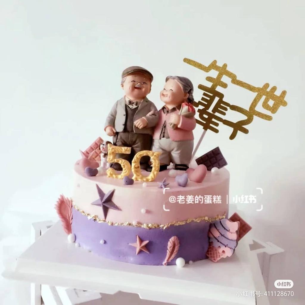 Grandparents Model Ornament Creative Sweety Lovers Couple Ornaments Modern Home Decoration Living Room (1304L) - Image 2