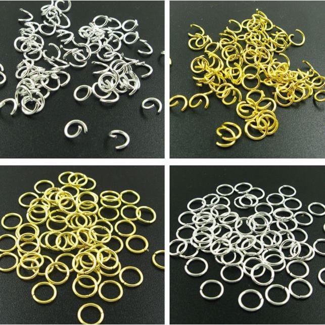 50pcs 0.7*5mm Metal DIY Jewelry Findings Open Single Loops Jump Rings & Split Ring for jewelry making(1905L) - Image 2