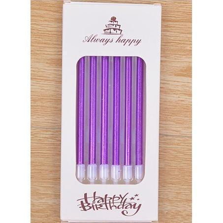 6 pcs/lot long pencil cake candle safe flames smokeless kids birthday party wedding cake candle(351L) - Image 5
