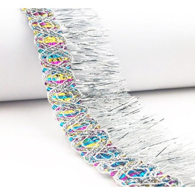 1yard 5.5cm~8cm Silk Tassel fringe sewing bang tassel trim decorative Curtain Tassel for Craft Jewelry亮闪民族花边(1556L) - Image 11