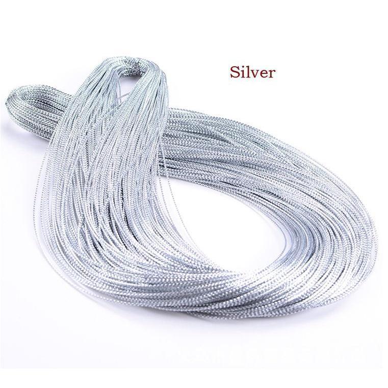 50m/100m Rope Gold Silver Red Cord Gift Packaging String Metallic Jewelry Thread Cord DIY Tag Line Bracelet 吊卡牌线绳 (863L) - Image 9
