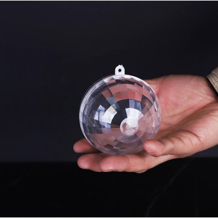8cm Transparent Diamond Hanging Ball Xmas Tree Sphere Wedding Marriage Party Decor Gift Candy Storage Boxes (882L) - Image 4