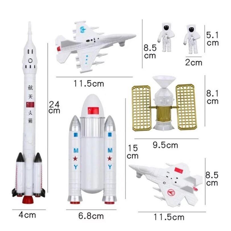 Astronaut Aeronautical Model Rocket Scene Space Shuttle Cake Decoration Moon Birthday Cake Topper Cake Decorating(977L) - Image 5