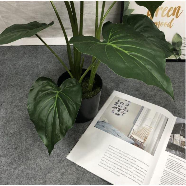Creative Simulation Plant Potted Decorative Green Leaves Artificial Artificial Flower Ferns Plants OrnamentsDecor(1282L) - Image 5
