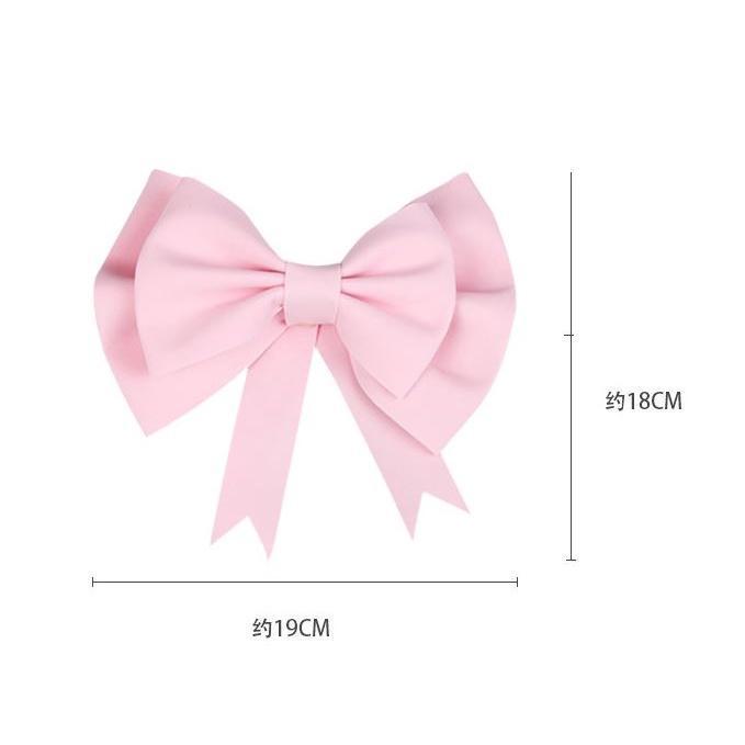 1Pcs Big Size Pink Ribbon Bow Cake Decoration Satin Ribbon Bow Flower Gift Box Craft Decoration Handwork DIY(1854L) - Image 9