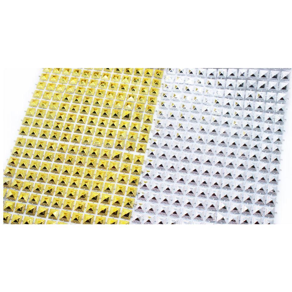 1yard 12rows plastic trim charms banding for sewing accessories, pyramid cheap custom Ribbon(1196L) - Image 4