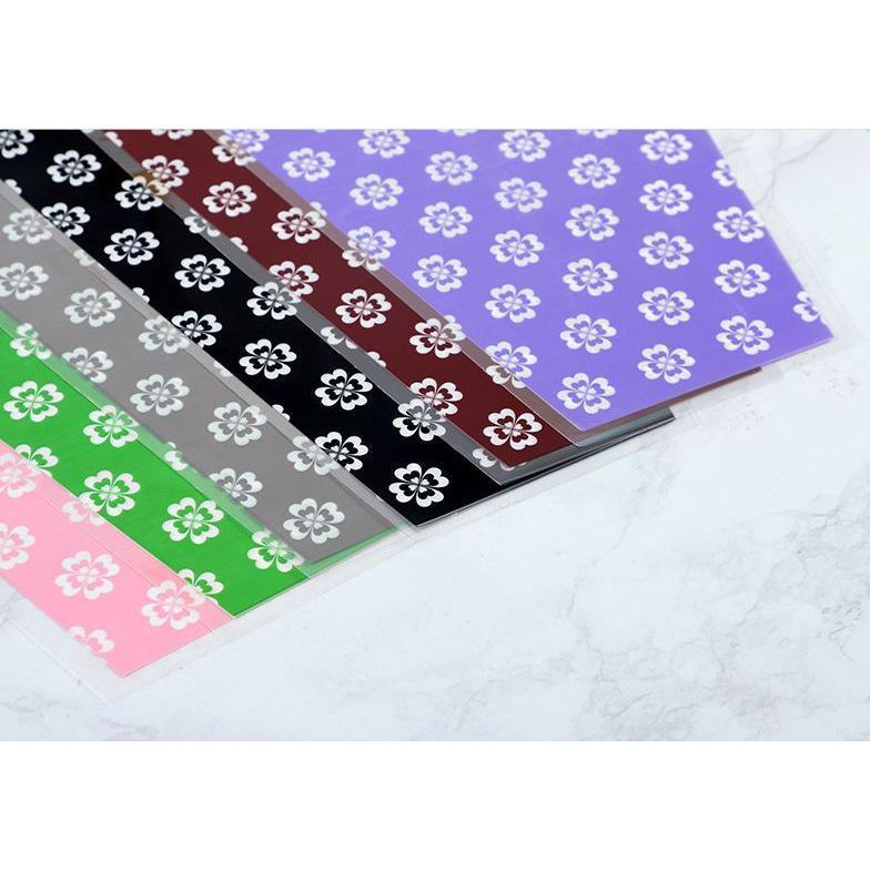 10pcs/pack Cellophane Flower Wrapping Paper Rose Opp Plastic Printed Bag Bouquet Packaging Material (554L) - Image 6