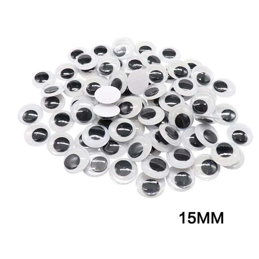 4~35mm Total Mixed Googly Eyes Self-adhesive DIY Scrapbooking for Teddy Bear 黑白活动眼睛 (846L) - Image 9
