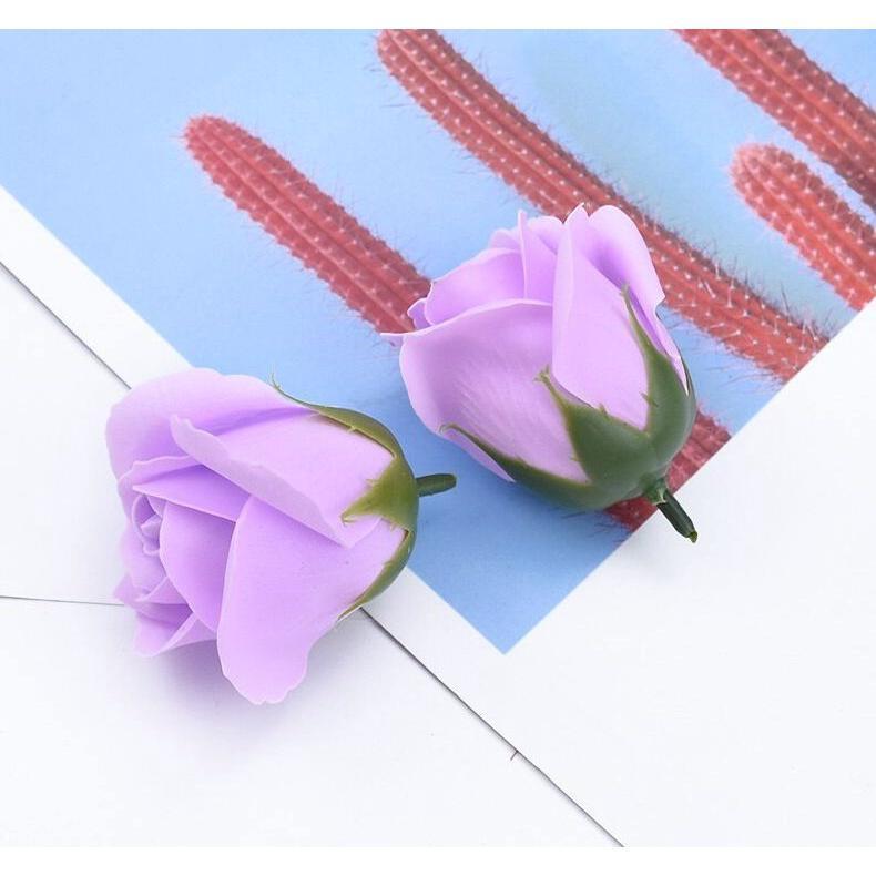 1pc 4.5cm Colorful artificial Rose Soap Flower Romantic Wedding Party Gift Handmade Flower Petal real touch flower(501L) - Image 20