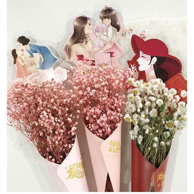 1pcs New Mother Day Single Flower Box Single Rose Flower Box Bouquet Packaging Gift Box Christmas Gift Box (1019L)