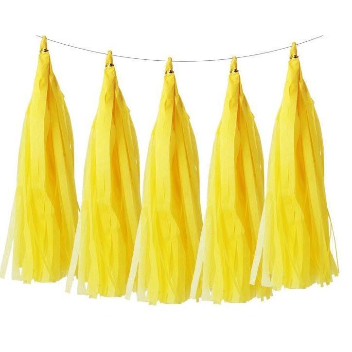 5pcs/bag 14inch Tissue Paper/Foil Tassel DIY Set Garland Ribbon Balloons Baby Shower Birthdays Party Wedding Decor(528L) - Image 19