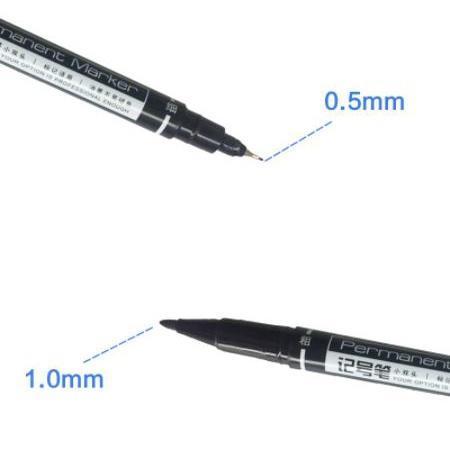 1pcs Twin Tip Permanent Markers, Fine Point Black Ink, 0.5mm-1mm(1815L) - Image 7