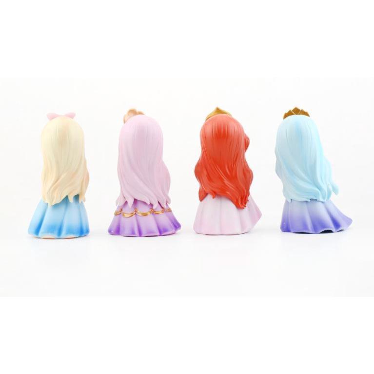 Disney Q Version Fairy Tale Rainbow Princess Action Figure Decorative Model Jasmine Big Eyes Doll Play House 公主4款(1831L) - Image 3