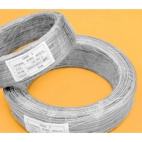 1meter Transparent PVC Coated Aluminum Wire Stereotyped Aluminum-plastic Wire Headgear Plastic 透明包胶铁线铝线(1941L) - Image 2