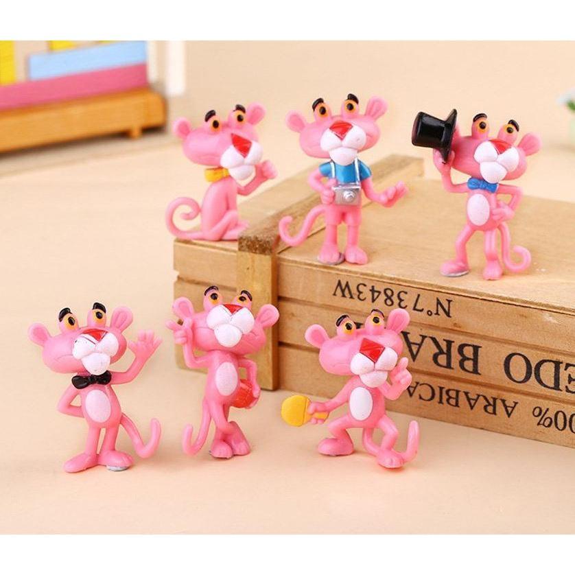 Mini Pink Panther Action Figure Toys Cute Cartoon 4.5Cm PVC Animals Model Toys (794L) - Image 12