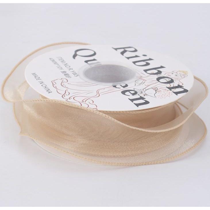 1yard 40mm 1.5" Wavy Organza Ribbon Handmade Tape DIY Bowknot Hair Accessories Satin Ribbons Packing (1212L) - Image 13